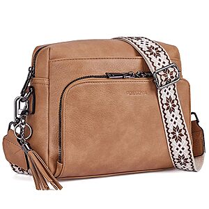 POIUGOYA Vegan Leather Medium Crossbody Bag w/ Built-In Wallet (various) from $13.49 + Free Shipping w/ Prime or on $35+