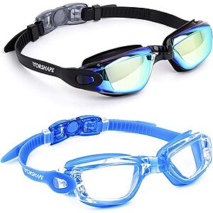 2-Pack Vorshape Adult Anti-Fog Swimming Goggles (Aqua & Clear Blue) $4.87 ($2.43 each) + Free Shipping w/ Prime or on $35+