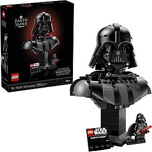 349-Piece LEGO Star Wars Darth Vader Bust Building Set w/ Minifigure (75439) $42.49 + Free Shipping