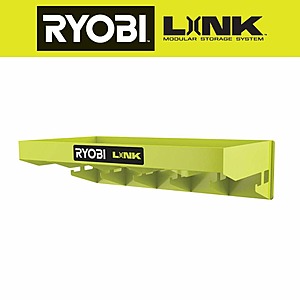 RYOBI LINK Hanging Shelf, $19.99, FS, Home Depot