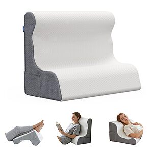 40% Off Ergonomic Memory Foam Wedge Pillow for Acid Reflux, Snoring Relief, Reading & Back Support - $29.99
