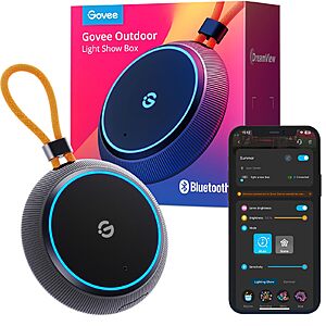 Govee Outdoor Light Show Box, 22 Music Modes, IP65 Waterproof, USB Charged $29.99