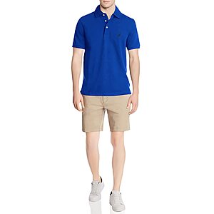$16-$18: Nautica Men's Short Sleeve Solid Stretch Cotton Pique Polo Shirt (Various Colors/Sizes M-XXL) $18.58