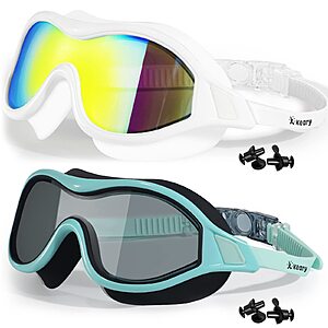 60% Off 2-Pack Swim Goggles for Adults & Youth – $5.99–$6.39