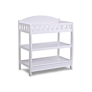 $59.40: Delta Children Infant Changing Table with Pad, White