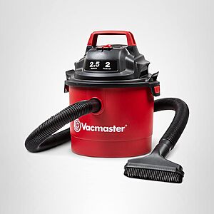 Vacmaster 2.5-Gallon* 2 Peak HP Wall Mountable Wet/Dry Vacuum – VOM205P 1101 $49.48