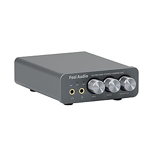 Fosi Audio K5 Pro Gaming DAC Headphone Amplifier $52 + Free Shipping