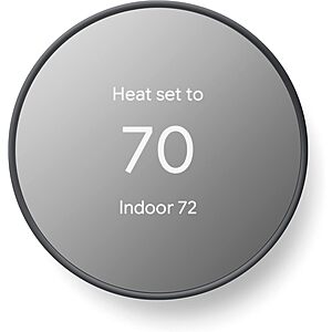 Google Nest Programmable Smart WiFi Thermostat (Charcoal) $79.00 + Free Shipping