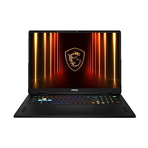 MSI Vector A18 HX (Cert. Refurb): 18" QHD+ 240Hz IPS, Ryzen 9 9955HX, 64GB DDR5, 2TB SSD $2699.99