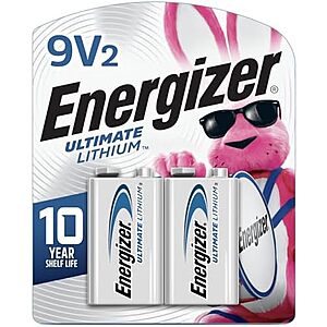 [SnS] $19 | 2-Count Energizer Ultimate Lithium 9V Batteries at Amazon