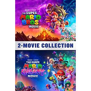 The Super Mario Bros. Movie (2023) + The Super Mario Galaxy Movie (2026) (4K UHD Digital Films; MA) $19.99 via AppleTV