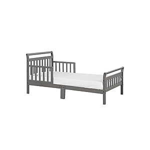 AFG Anna Classic Sleigh Toddler Bed, Gray/Cherry $38.98 + Free S&H at Walmart