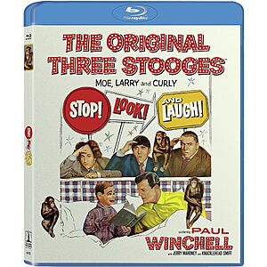 The Original Three Stooges: Stop! Look! And Laugh! Blu Ray $4.99 Amazon.com