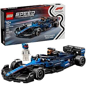 $21.59 | 263-Piece LEGO Speed Champions: Formula 1 - Williams Racing FW46 (77249, 2025) at Amazon