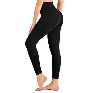 Walifrey Leggings for Women,High Waisted Soft Yoga Pants for Gym Black XXL $4.54