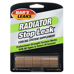 Bar's Leaks Radiator Stop Leak Tablets $1.07 + Free S&H w/ Walmart+ or $35+