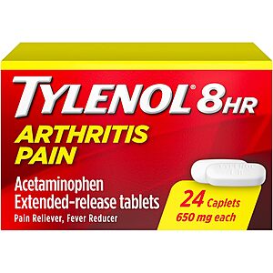 Tylenol Arthritis Pain Relief, 24-Count $1.74