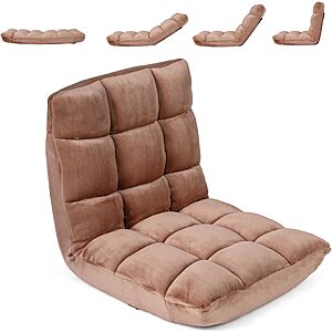 COSTWAY Floor Chair, Video Gaming Chairs with Back Support $47.99
