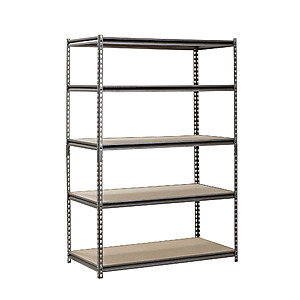 Muscle Rack Silver Vein 24"x48"x72" 5 Shelf Steel Shelving $65.77