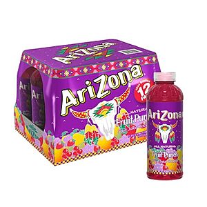 $9.50 | 12-Pack 16-Oz AriZona Fruit Punch at Amazon (79.2￠ each)