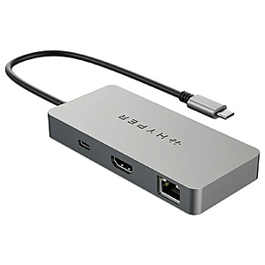 HyperDrive 5-Port USB-C Hub w/ 86W PD Passthrough Charging + DisplayPort, 2x USB-A 5Gbps, 4K 60Hz HDMI & Gigabit Ethernet Ports - $$11.04 + Free S/H @ eBay