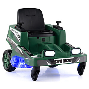 Costway 12V Ride on Lawn Mower for Kids w/ Dual Control Sticks & LED Lights $117 + Free Shipping