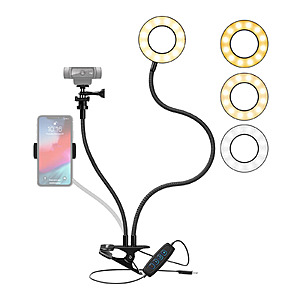 Webcam Stand with Selfie Ring Light Knox Gear VLOG Accessory $6.99 + Free Shipping