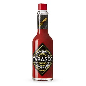 TABASCO Brand Scorpion Sauce, Fiery & Intense Hot Sauce, Glass Bottle, Bold & Hot, Scorpion Pepper, Guava & Pineapple Blend, 2 Fl Oz (Pack of 1)~$2.37 With S&S @ Amazon