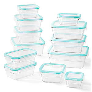 Sam's Club Members: Member's Mark by Glasslock 24-Piece Glass Food Storage Set $19.98 + Free Store Pickup on $50+ or Free S&H w/ Sam's Plus Membership