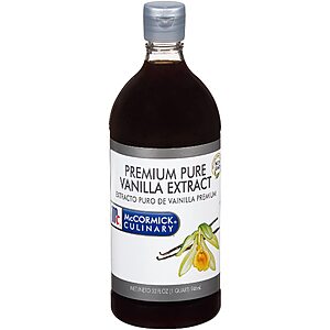 McCormick Culinary Vanilla Extract, 32 fl oz - One 32 Fluid Ounce Container of Gluten Free and Non-GMO Pure Vanilla Extract Made From Premium Vanilla Beans Perfect for $29.74
