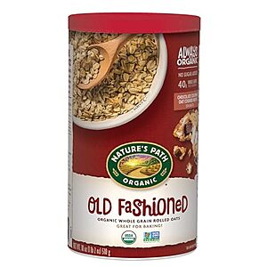 [NEW, SnS] $14.24 | 6-Pack 18-Oz Nature's Path Organic Old Fashioned Oats Instant Oatmeal at Amazon ($2.37 each)