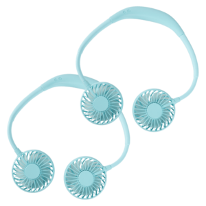 2-Pack: Hands Free Portable Neck Fans with LED Lights $15 + Free Shipping