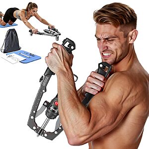 FLYBIRD Twister Arm Trainer, Hydraulic Power Core Twister Chest Workout Equipment, Adjustable 22-440LBS Chest Trainer  Black $32.63