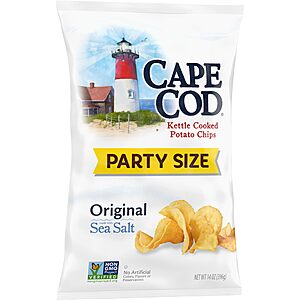 Cape Cod Potato Chips, Original Kettle Chips, 14 Oz Party Size~$3.73 After Coupon & S&S @ Amazon