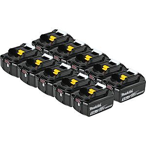 Makita BL1850B-10 18V LXT Lithium-Ion 5.0Ah Battery, 10 Pk $955.36