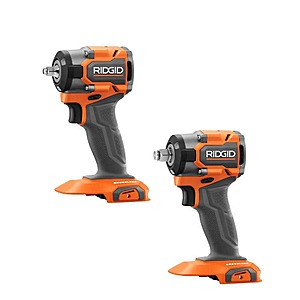 Ridgid 18V SubCompact Brushless Cordless 3/8 in. Impact Wrench and 18V SubCompact Brushless 1/2 in. Impact Wrench (Tools Only) $179