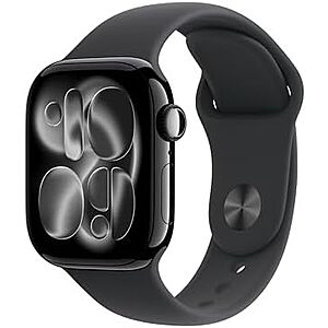 $349.97 | Apple Watch Series 11 [GPS + Cellular 42mm] Smartwatch (Jet Black Aluminum Case w/ Black Sport Band) at Amazon