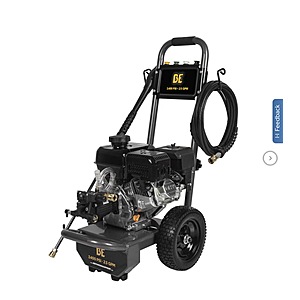 BE Power 3,400 PSI 2.5 GPM, 223cc, Cold Water Gas Pressure Washer $299.99 Free Shipping Costco.com
