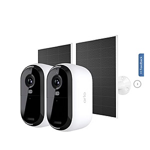 Arlo Essential Camera 2K (3rd Gen), 2-pack plus 2 Solar Panel chargers $119.99 free shipping Costco.com