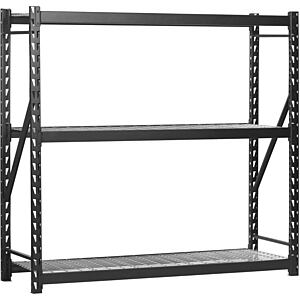 Muscle Rack 77"W x 24"D x 72"H 3-Tier Steel Welded Storage Rack $79.60 + Free Shipping