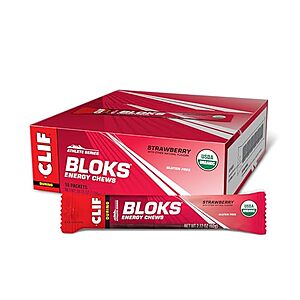 [SnS, AC] $25.49 | 18-Pack 2.12-Oz Clif Bloks Energy Chews (Strawberry) at Amazon ($1.42 each)