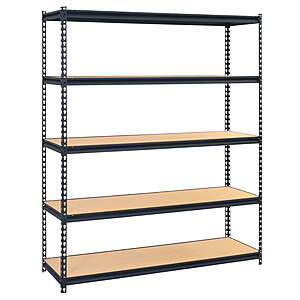 $56.09 - Muscle Rack 60" W x 72" H x 24" D 5-Tier Steel Freestanding Garage Shelf