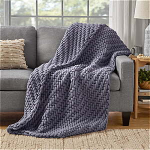 45"x72" Allswell 12-Pound Weighted Knit Throw (Gray) $19.99 + Free S&H w/ Walmart+ or on $35+