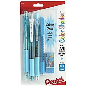 [NEW, SnS] $2.43 | Pentel Color Shades Writing Pack - Pastel Sky Blue at Amazon