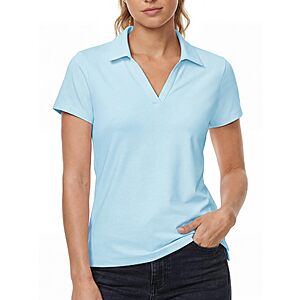 [Prime] Stelle Women's V Neck Polo Golf Shirts (Various) $8.49 + Free Shipping