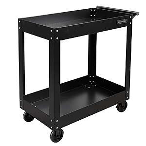 $28 - Workpro 32” Metal Rolling Utility Cart