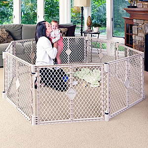 Toddleroo by North States Superyard 8-Panel Baby Play Yard (Sand) $32.00 + Free Shipping w/ Walmart+ or on $35+
