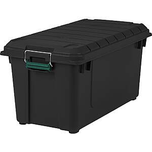 $14.77 - Remington® 22 Gal. Plastic Storage Bins with Lids, Latching Totes, Heavy Duty Containers