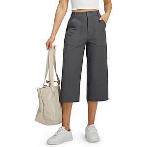 Libin Women's Capri Pants Business Casual Pants $14.99