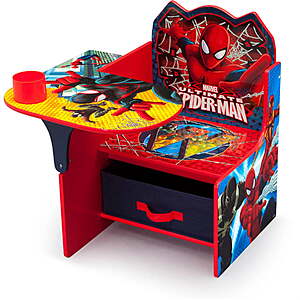 Marvel Spider-Man Chair Desk w/ Storage Bin by Delta Children $15.19 & More + Free Shipping w/ Walmart+ or on $35+
